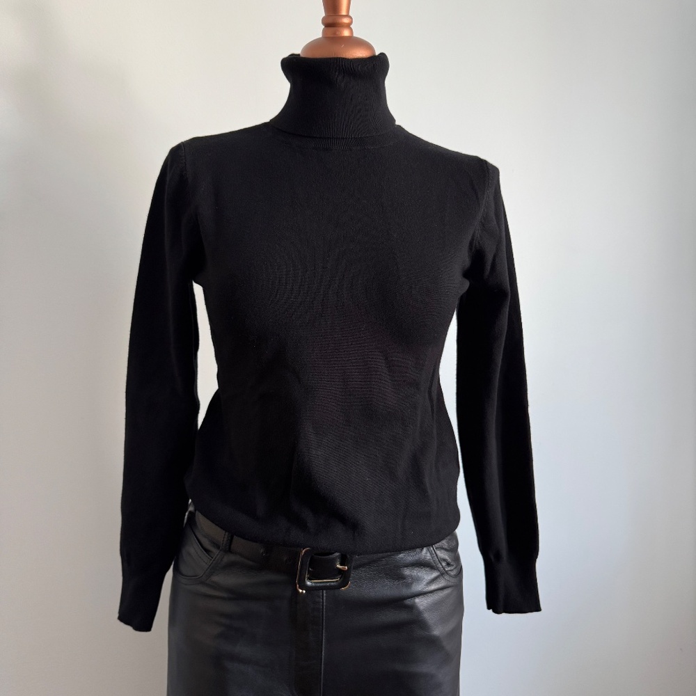 Cielo - Black Knit Turtleneck Sweater